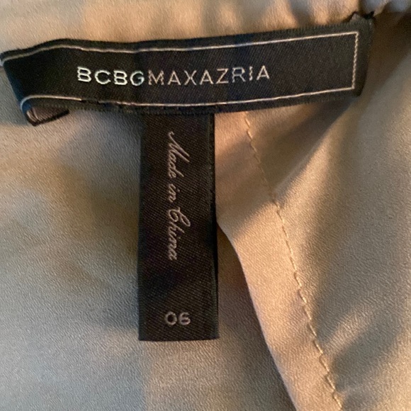 BCBGMAXAZRIA Navy Blue Crochet Lace Peplum Cutout Back Halter Tank Top - 6 - Picture 9 of 13